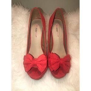 Coral Just Fab Pumps